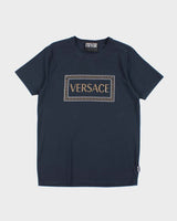 Versace Navy Short Sleeve T-shirt - XL