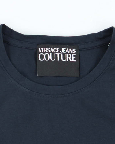Versace Navy Short Sleeve T-shirt - XL