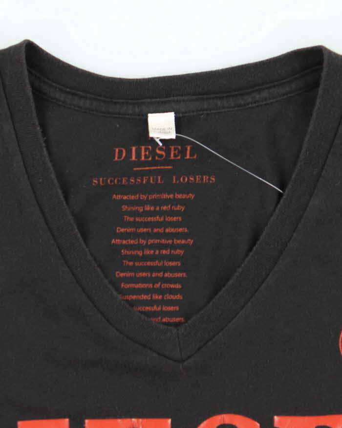 Vintage Y2k 00s Diesel Short Sleeve T-shirt - M