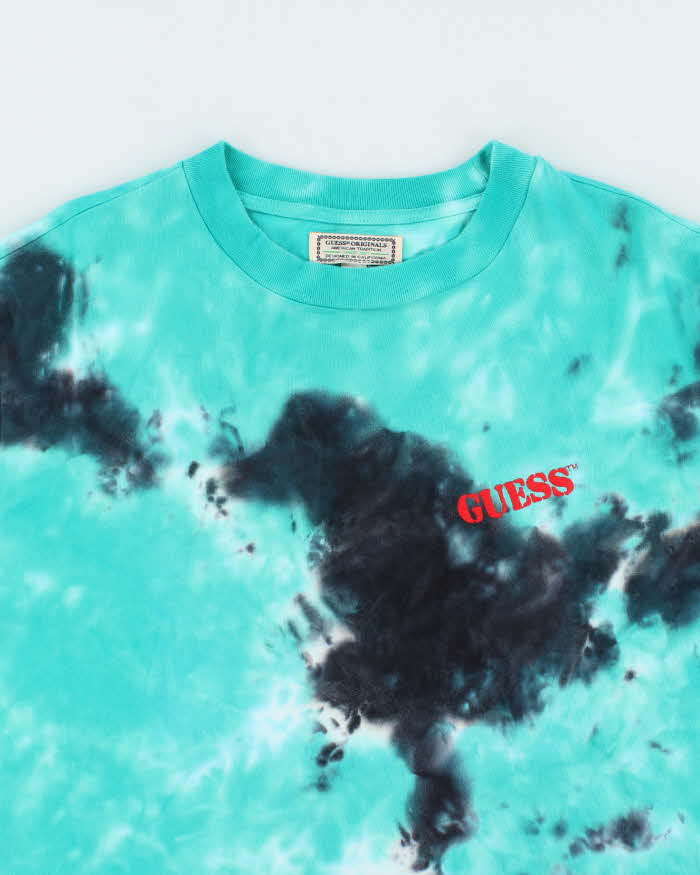 Vintage Y2k 00s Guess Oversized Tie-Dye T-shirt - M