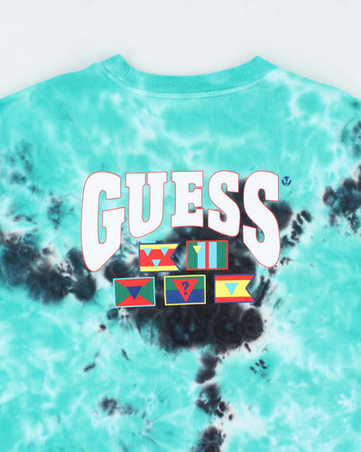 Vintage Y2k 00s Guess Oversized Tie-Dye T-shirt - M