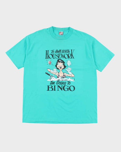 Vintage 90s Im Going To Bingo Single Stitch T-shirt - XL