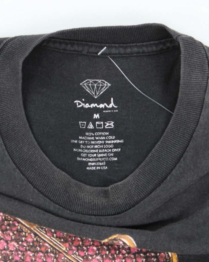 Vintage Y2k 00s Diamond Graphic T-shirt - M