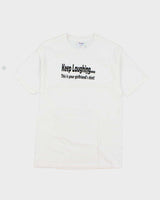 Vintage 2000's Keep Laughing Funny Slogan T-Shirt - M