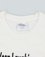 Vintage 2000's Keep Laughing Funny Slogan T-Shirt - M