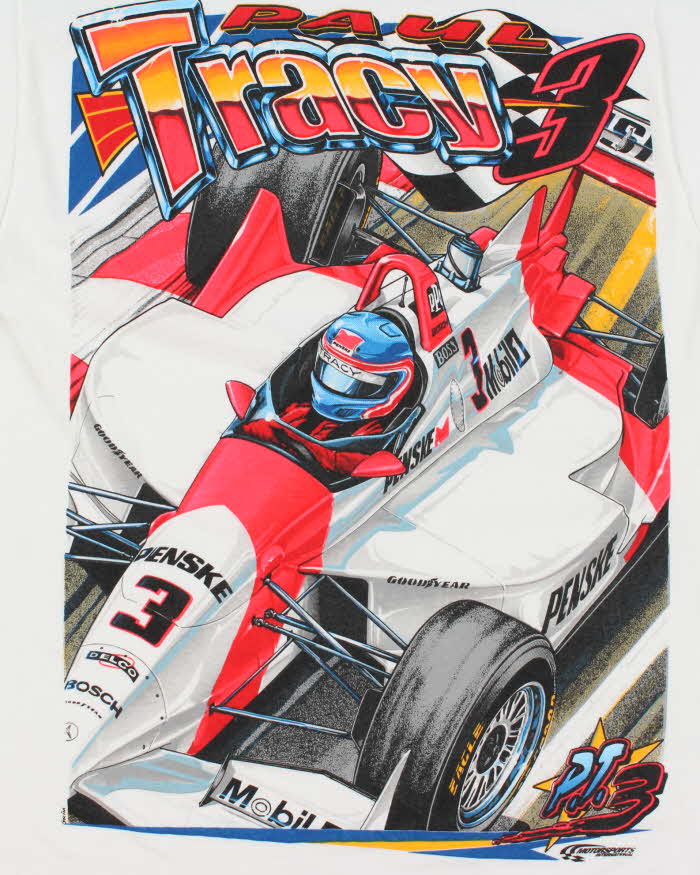 Vintage Paul Tracy Car Racing T-Shirt - M