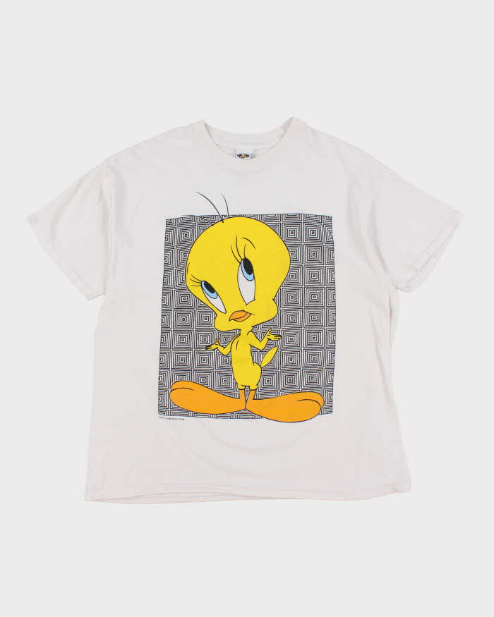 Vintage 90's Looney Tunes Tweety Oversized Graphic T-Shirt - XL
