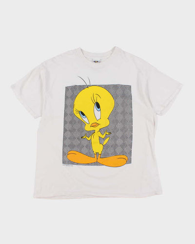 Vintage 90's Looney Tunes Tweety Oversized Graphic T-Shirt - XL