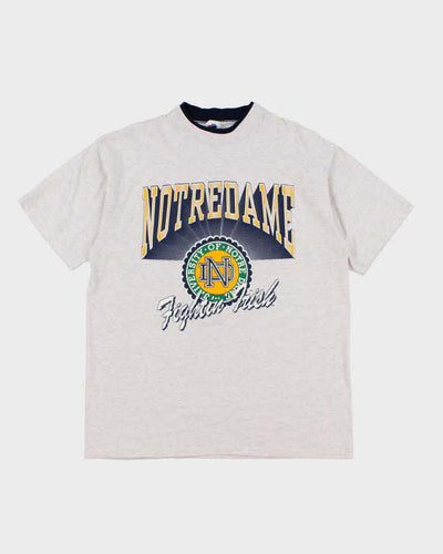 Vintage 90's Notre Dame Fighting Irish Graphic T-Shirt - L