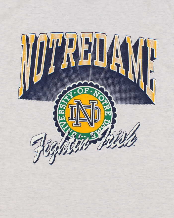 Vintage 90's Notre Dame Fighting Irish Graphic T-Shirt - L