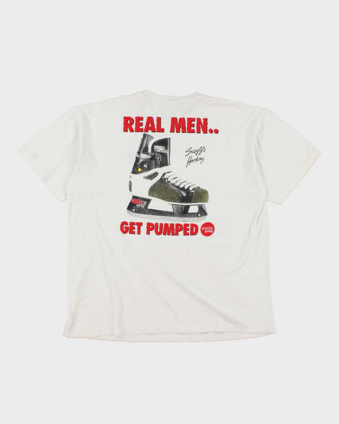 Vintage 2000's Real Men Get Pumped Graphix T-Shirt - XXL