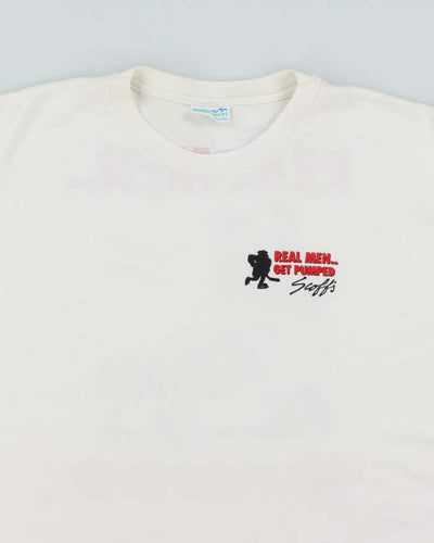 Vintage 2000's Real Men Get Pumped Graphix T-Shirt - XXL