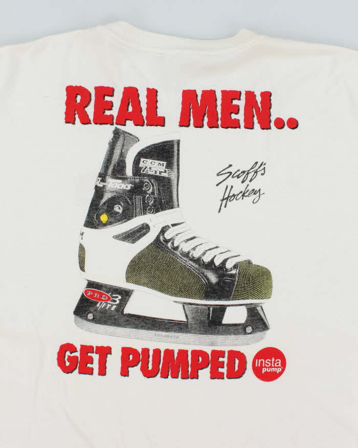 Vintage 2000's Real Men Get Pumped Graphix T-Shirt - XXL