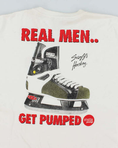 Vintage 2000's Real Men Get Pumped Graphix T-Shirt - XXL