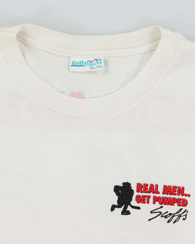 Vintage 2000's Real Men Get Pumped Graphix T-Shirt - XXL