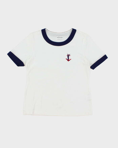 Vintage 2000's Yves Saint Laurent Small Crest T-Shirt - S