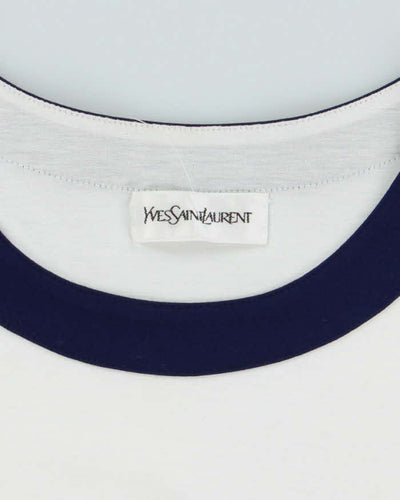 Vintage 2000's Yves Saint Laurent Small Crest T-Shirt - S
