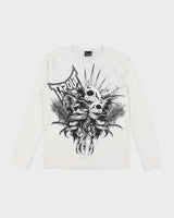 Vintage Y2K Tap Out Graphic Print Waffle Long-sleeved T-Shirt - S