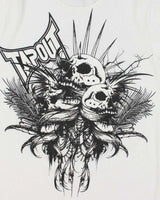 Vintage Y2K Tap Out Graphic Print Waffle Long-sleeved T-Shirt - S