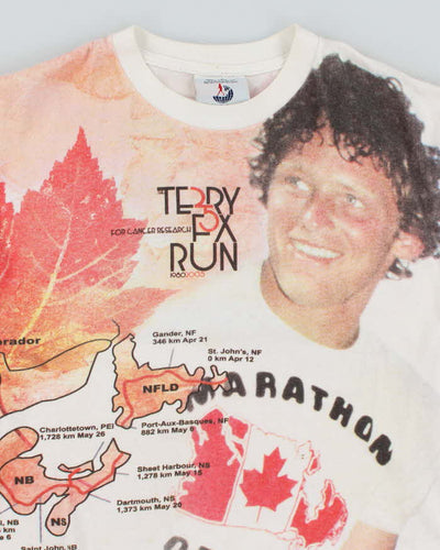 Vintage 2000's Terry Fox Memorial Run All Over Print T-Shirt - M