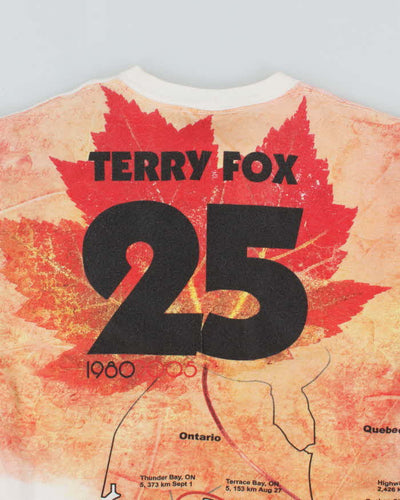 Vintage 2000's Terry Fox Memorial Run All Over Print T-Shirt - M