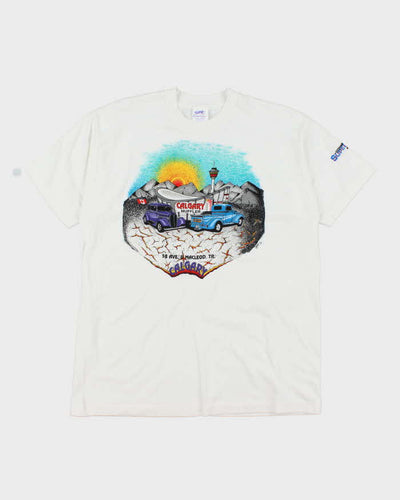 Vintage 90's Calgary Muffler Graphic T-Shirt - XL