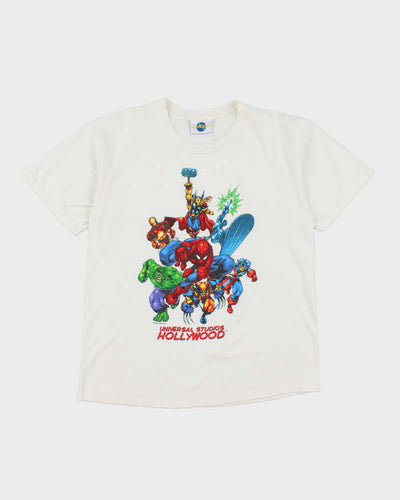 Vintage 90's Universal Studios Marvel Characters Graphic T-Shirt - M