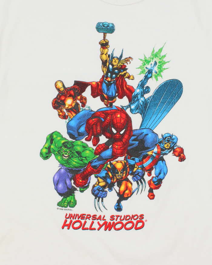 Vintage 90's Universal Studios Marvel Characters Graphic T-Shirt - M