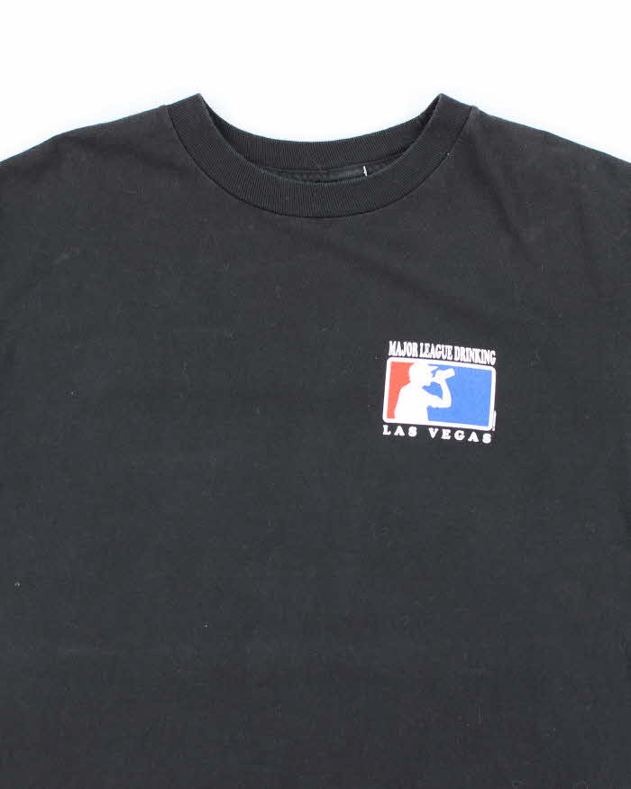 Vintage Y2K Major League Drinking Comedy Graphic T-Shirt - L