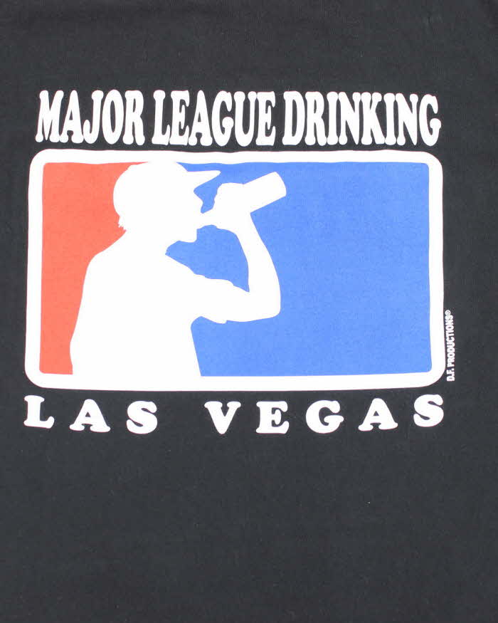 Vintage Y2K Major League Drinking Comedy Graphic T-Shirt - L