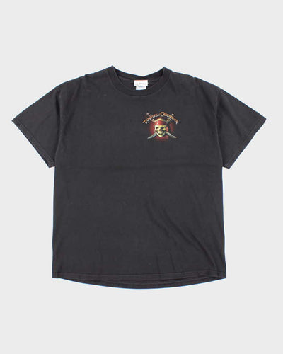 Vintage Y2K Disney Pirates of the Caribbean Ride Graphic T-Shirt - XL