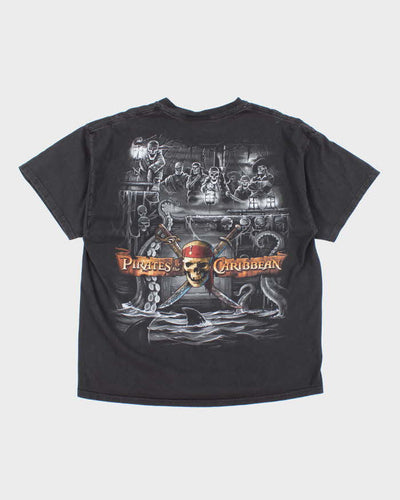 Vintage Y2K Disney Pirates of the Caribbean Ride Graphic T-Shirt - XL
