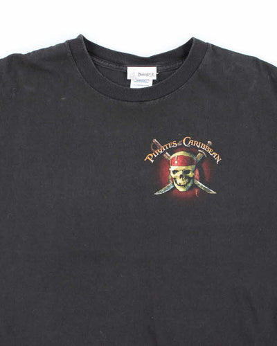 Vintage Y2K Disney Pirates of the Caribbean Ride Graphic T-Shirt - XL