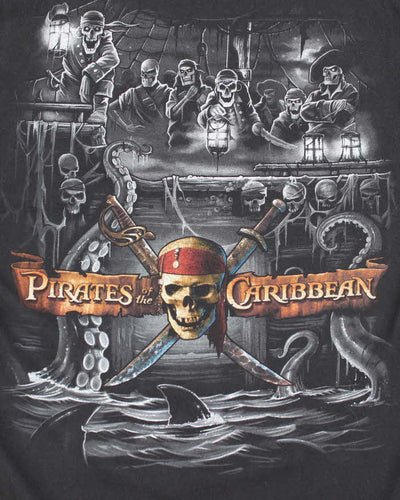 Vintage Y2K Disney Pirates of the Caribbean Ride Graphic T-Shirt - XL
