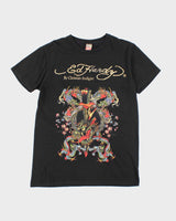 Vintage Y2K Ed Hardy Traditional Dragon Graphic T-Shirt - L