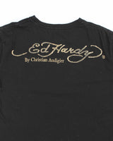 Vintage Y2K Ed Hardy Traditional Dragon Graphic T-Shirt - L
