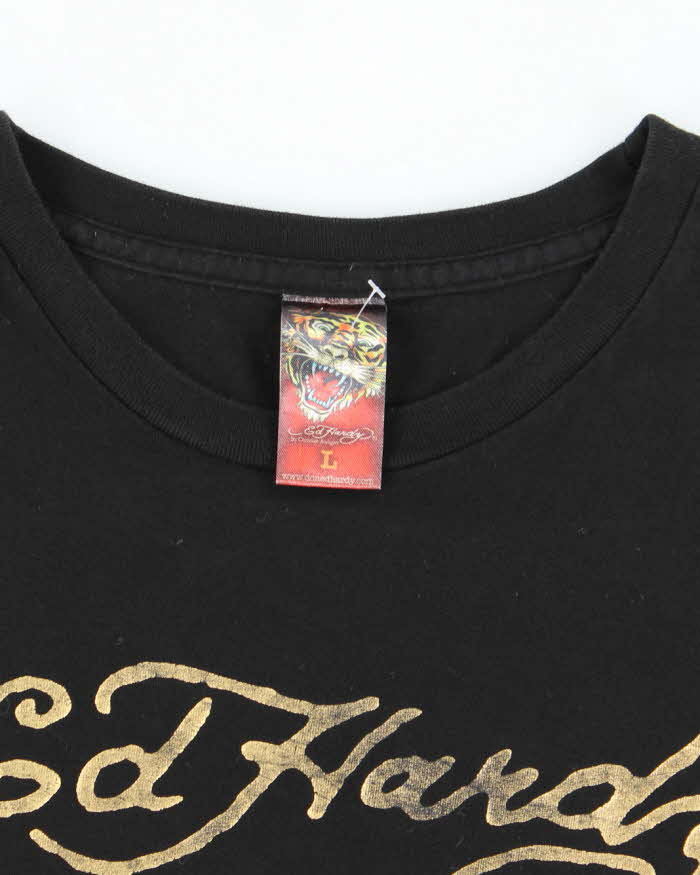 Vintage Y2K Ed Hardy Traditional Dragon Graphic T-Shirt - L