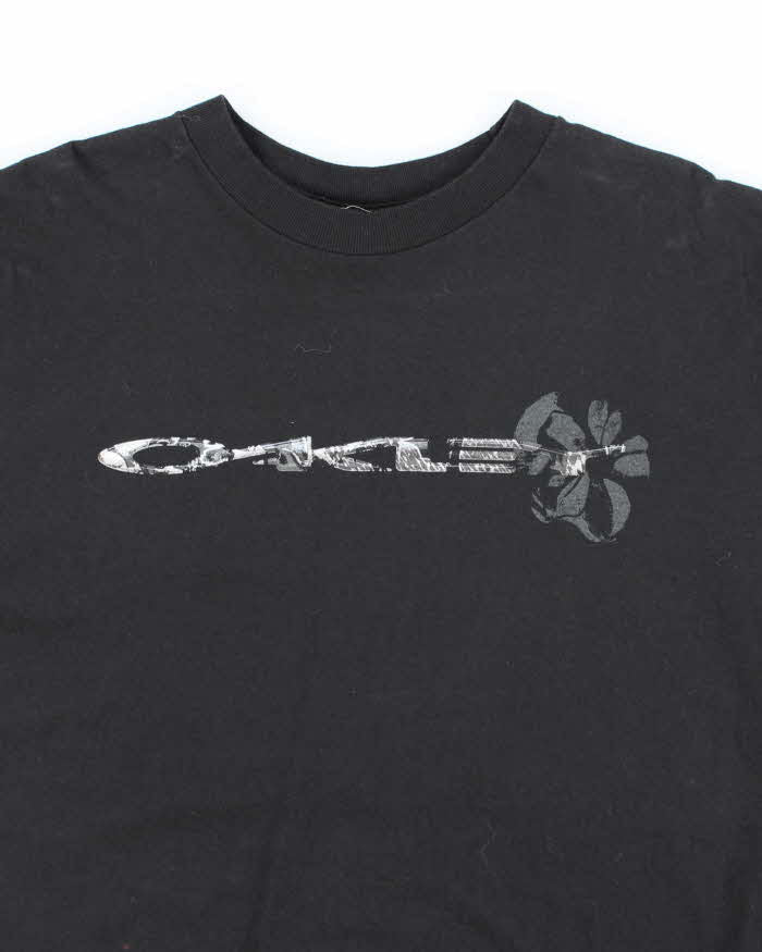 Vintage Y2K Oakley Spell Logo Graphic T-Shirt - L