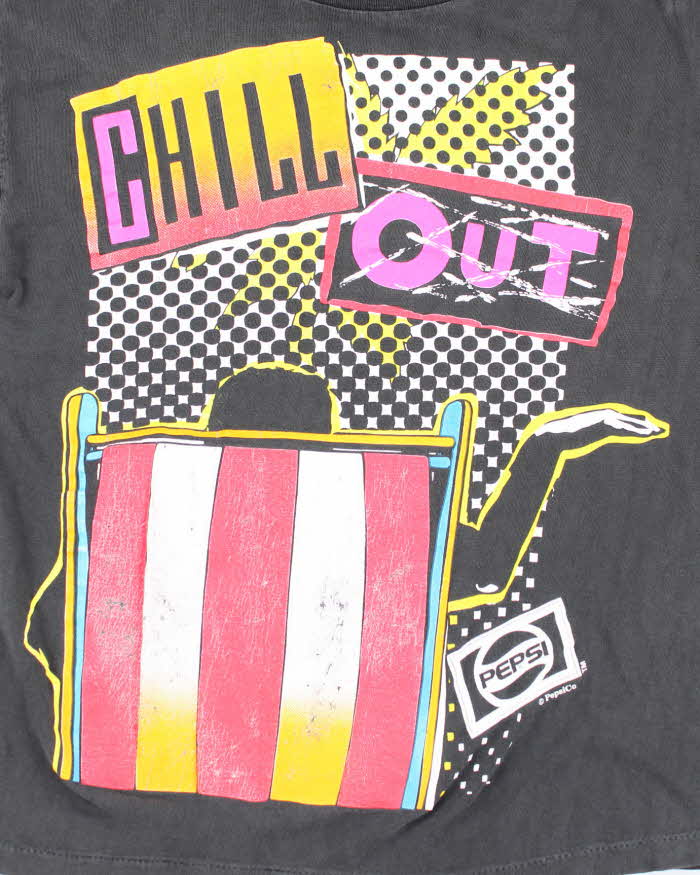 Vintage 80's Pepsi Chill Out Graphic T-Shirt - M