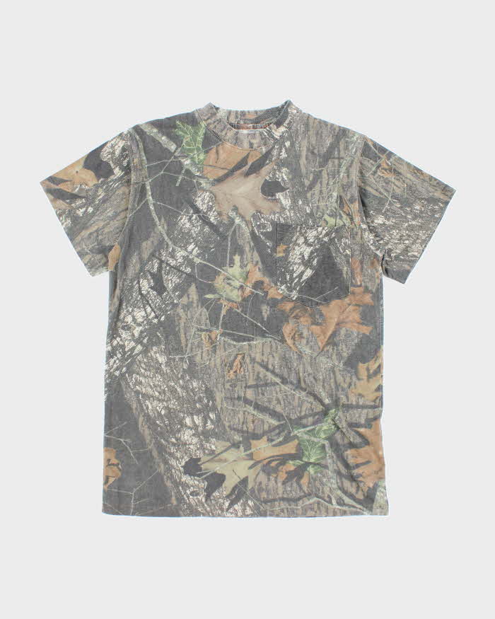 Vintage 00s Mossy Oak Camouflage T-shirt - M