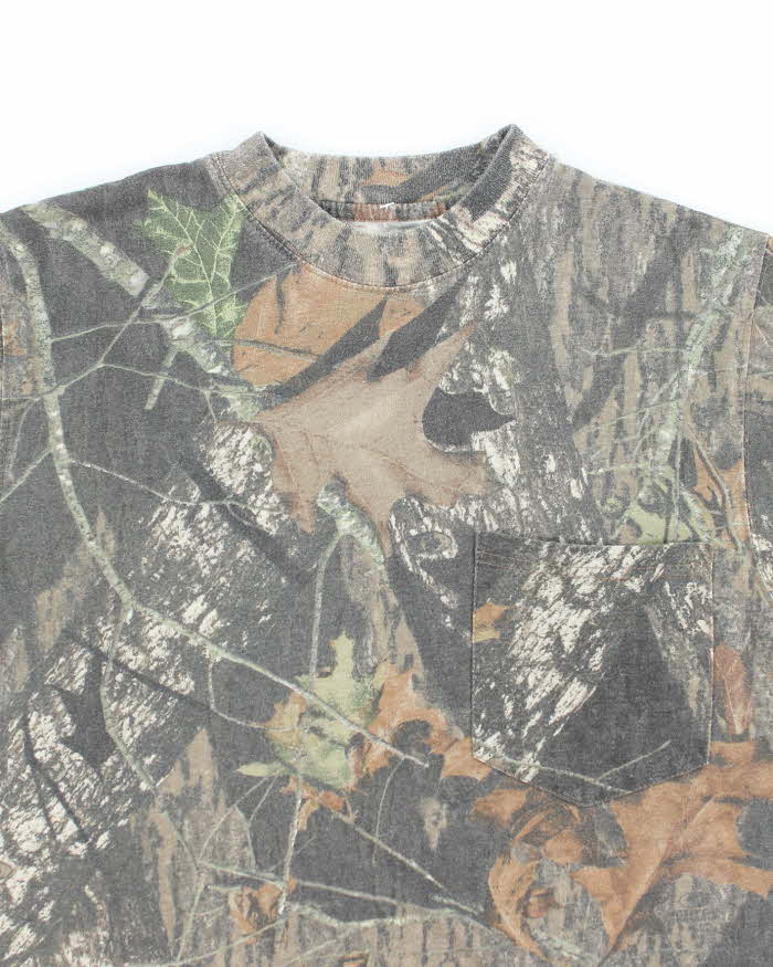 Vintage 00s Mossy Oak Camouflage T-shirt - M