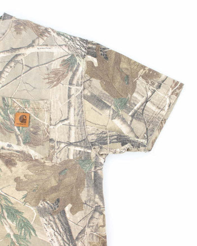 Vintage Carhartt Realtree Oversized Camouflage T-shirt - L