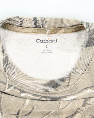 Vintage Carhartt Realtree Oversized Camouflage T-shirt - L