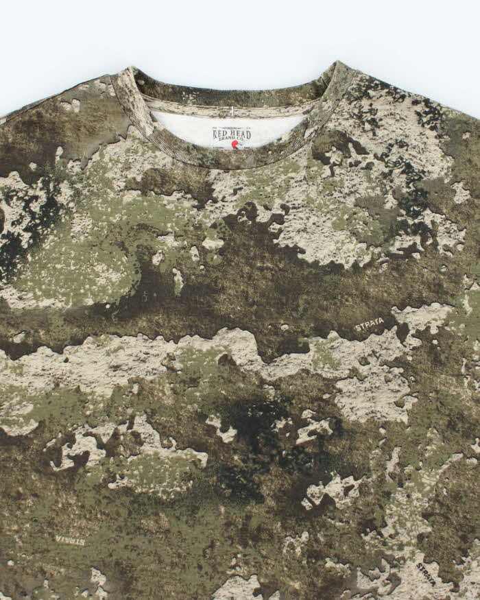 Vintage 00s Red Head Drand Co Camouflage T-shirt - XL