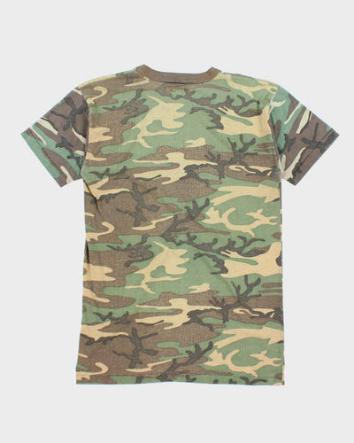 Vintage 90s Camouflage Single Stitch T-shirt - M