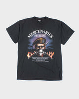 Vintage 80s Mercenaries Never Die Single Stitch T-shirt - L