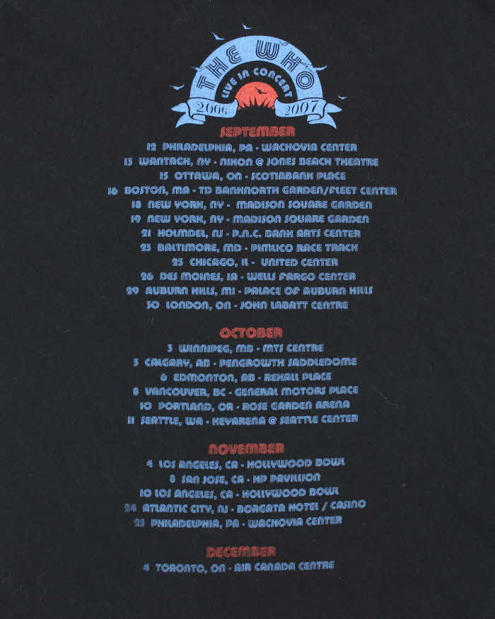 Vintage The Who 2006/07 Tour T-shirt - L