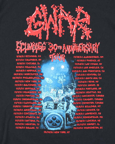 Vintage GWAR Scumdogs xxx Live 30th Anniversary T-shirt - XXL