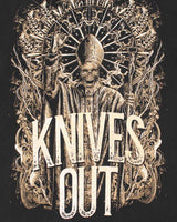 Vintage Knives Out Graphic T-shirt - L