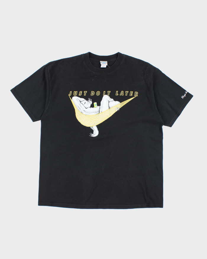 Vintage Just Do It Later T-shirt - XL